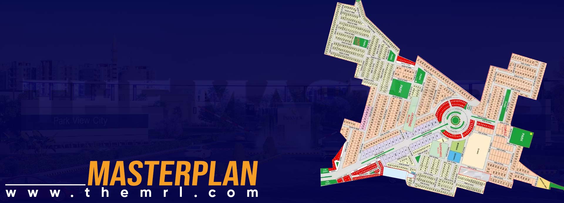 Master Plan of Park View City Lahore