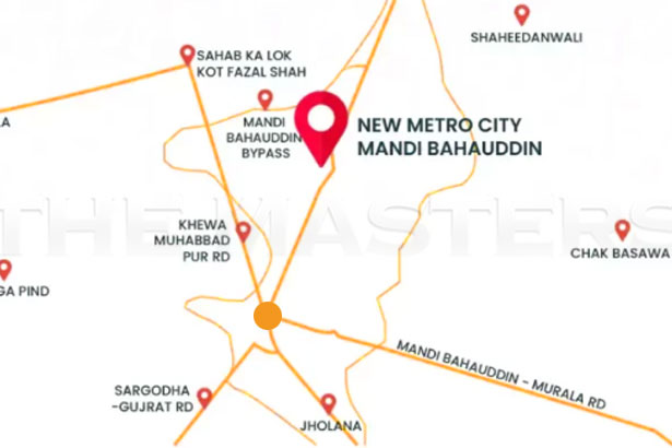 New Metro City Mnadi Bhauddin location