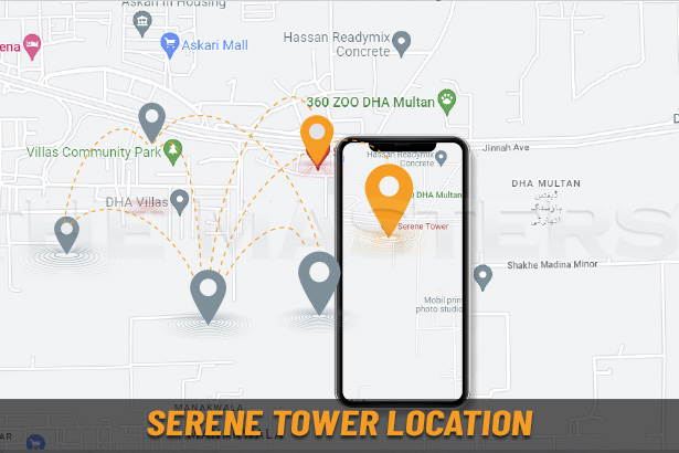 Serene Tower DHA Multan Location